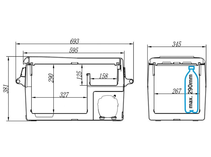 Carbest CampCooler 30 L Kompressor-Kühlbox